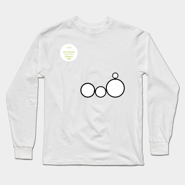 JoeColombo_TubeChair_1/2 Long Sleeve T-Shirt by gimbri